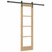 Ușă glisantă natural 61 x 198,5 cm Lemn masiv de pin și sticlă - WALTI WALTI