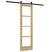 Ușă glisantă natural 61 x 198,5 cm Lemn masiv de pin și sticlă - WALTI WALTI