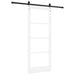 Ușă glisantă Alb 83 x 202 cm Lemn masiv de pin și sticlă - WALTI WALTI