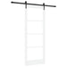 Ușă glisantă Alb 83 x 211 cm Lemn masiv de pin și sticlă - WALTI WALTI