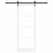 Ușă glisantă Alb 83 x 211 cm Lemn masiv de pin și sticlă - WALTI WALTI