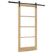 Ușă glisantă natural 93 x 202 cm Lemn masiv de pin și sticlă - WALTI WALTI