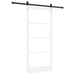 Ușă glisantă Alb 93 x 202 cm Lemn masiv de pin și sticlă - WALTI WALTI