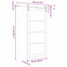 Ușă glisantă Alb 93 x 211 cm Lemn masiv de pin și sticlă - WALTI WALTI