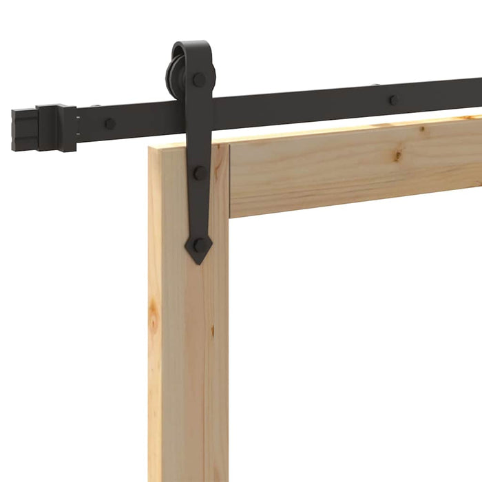 Ușă glisantă natural 93 x 232 cm Lemn masiv de pin și sticlă - WALTI WALTI