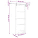 Ușă glisantă natural 93 x 232 cm Lemn masiv de pin și sticlă - WALTI WALTI
