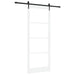 Ușă glisantă Alb 93 x 232 cm Lemn masiv de pin și sticlă - WALTI WALTI