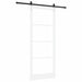 Ușă glisantă Alb 93 x 232 cm Lemn masiv de pin și sticlă - WALTI WALTI