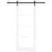 Ușă glisantă Alb 93 x 232 cm Lemn masiv de pin și sticlă - WALTI WALTI