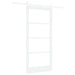 Ușă glisantă Alb 93 x 202 cm Lemn masiv de pin și sticlă - WALTI WALTI