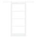 Ușă glisantă Alb 93 x 202 cm Lemn masiv de pin și sticlă - WALTI WALTI