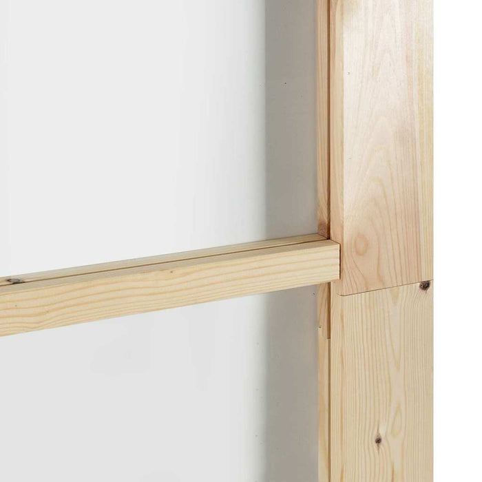 Ușă glisantă natural 93 x 232 cm Lemn masiv de pin și sticlă - WALTI WALTI