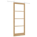 Ușă glisantă natural 93 x 232 cm Lemn masiv de pin și sticlă - WALTI WALTI