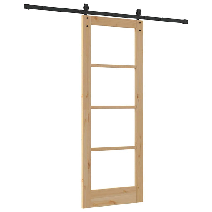 Ușă glisantă Natural și Negru 73,5 x 198,5 cm - WALTI WALTI