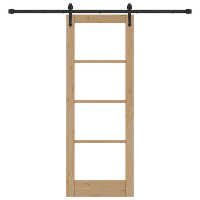 Ușă glisantă Natural și Negru 73,5 x 198,5 cm - WALTI WALTI
