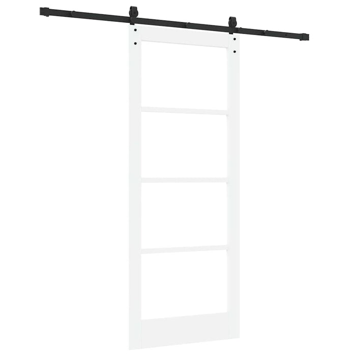 Ușă glisantă Alb și negru 83 x 202 cm - WALTI WALTI