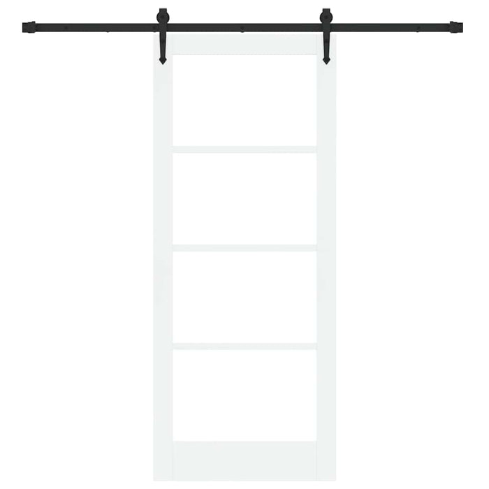 Ușă glisantă Alb și negru 83 x 202 cm - WALTI WALTI
