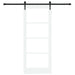 Ușă glisantă Alb și negru 83 x 202 cm - WALTI WALTI