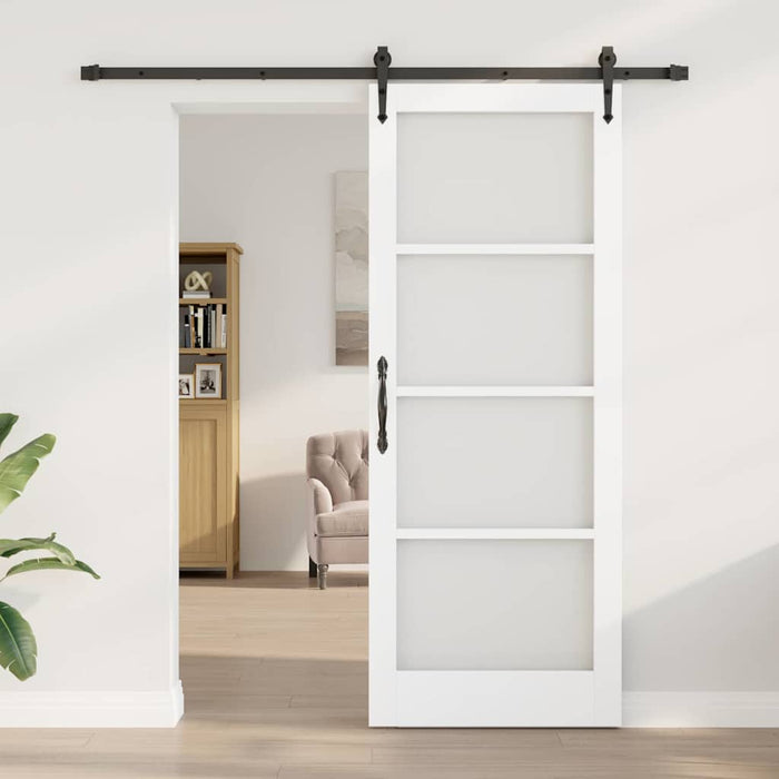 Ușă glisantă Alb și negru 83 x 211 cm - WALTI WALTI