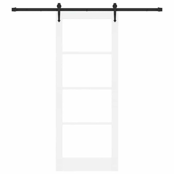 Ușă glisantă Alb și negru 83 x 211 cm - WALTI WALTI