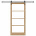 Ușă glisantă Natural și Negru 93 x 202 cm - WALTI WALTI
