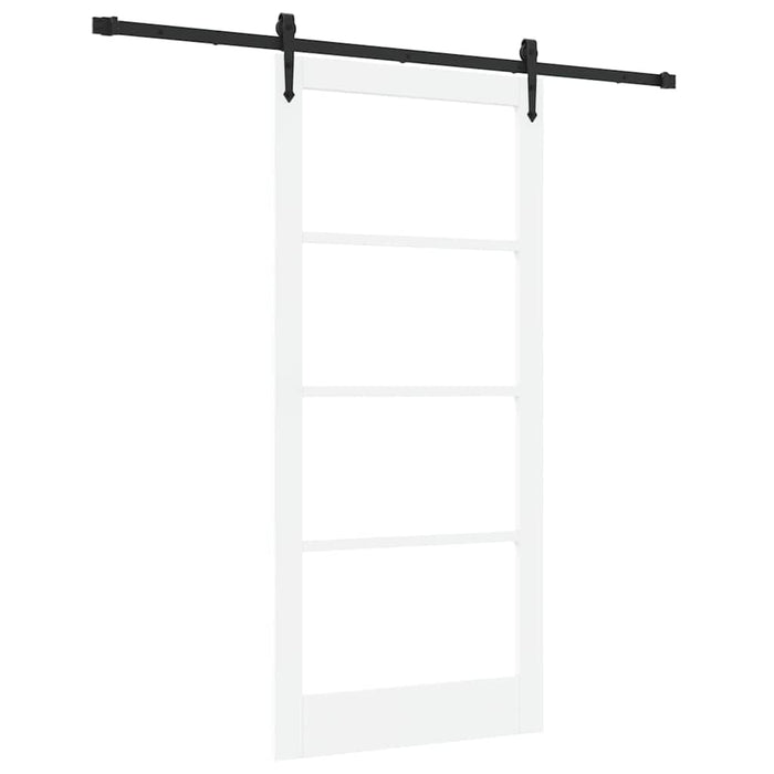 Ușă glisantă Alb și negru 93 x 202 cm - WALTI WALTI