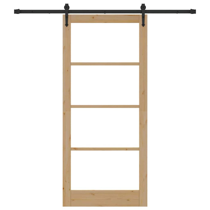 Ușă glisantă Natural și Negru 93 x 211 cm - WALTI WALTI
