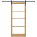 Ușă glisantă Natural și Negru 93 x 211 cm - WALTI WALTI