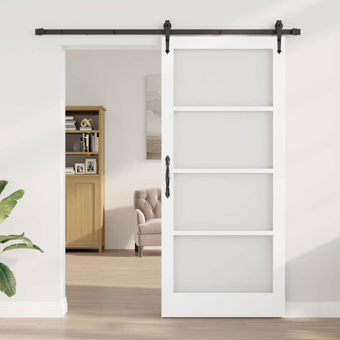 Ușă glisantă Alb și negru 93 x 211 cm - WALTI WALTI