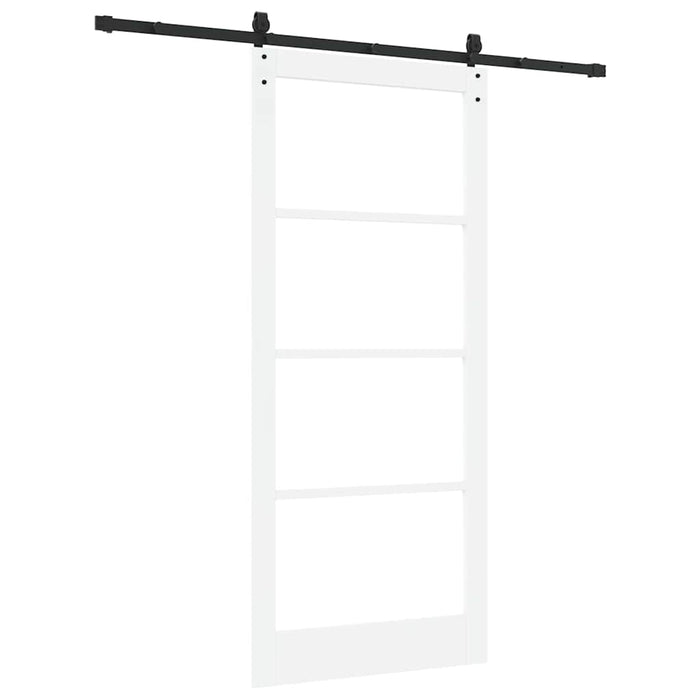 Ușă glisantă Alb și negru 93 x 211 cm - WALTI WALTI