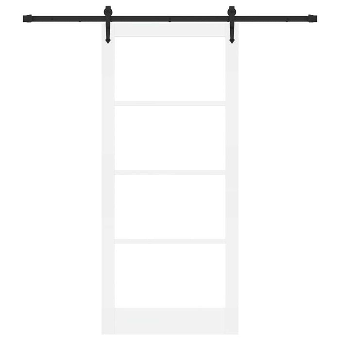 Ușă glisantă Alb și negru 93 x 211 cm - WALTI WALTI