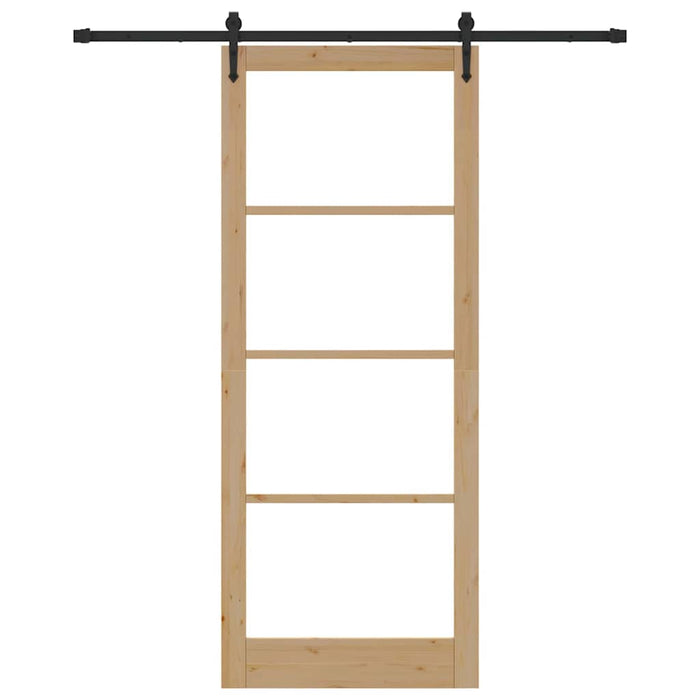 Ușă glisantă Natural și Negru 93 x 232 cm - WALTI WALTI