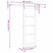 Ușă glisantă Manual Maro 73.5 x 198.5 cm Lemn și metal - WALTI WALTI