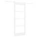 Ușă glisantă Alb 83 x 202 cm Lemn masiv de pin și sticlă - WALTI WALTI