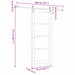 Ușă glisantă Alb 83 x 211 cm Lemn masiv de pin și sticlă - WALTI WALTI