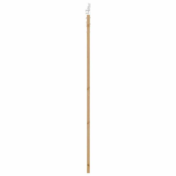 Ușă glisantă natural 93 x 211 cm Lemn masiv de pin și sticlă - WALTI WALTI