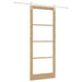 Ușă glisantă natural 93 x 232 cm Lemn masiv de pin și sticlă - WALTI WALTI