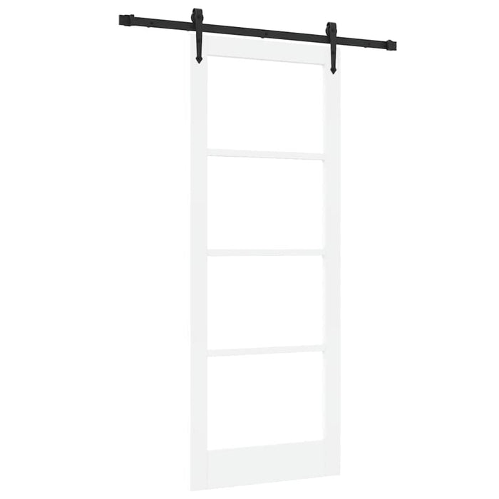 Ușă glisantă ORKDAL Alb 83 x 211 cm Lemn masiv de pin și sticlă - WALTI WALTI