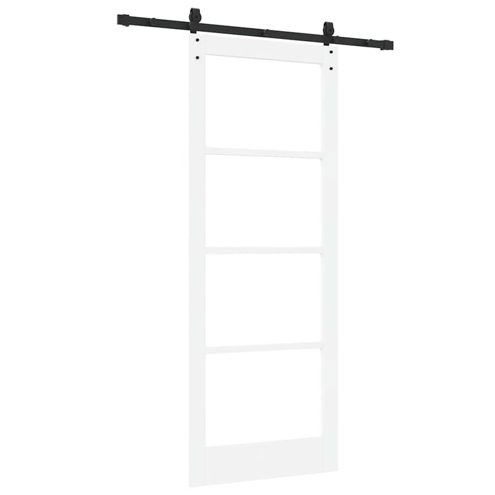 Ușă glisantă ORKDAL Alb 83 x 211 cm Lemn masiv de pin și sticlă - WALTI WALTI