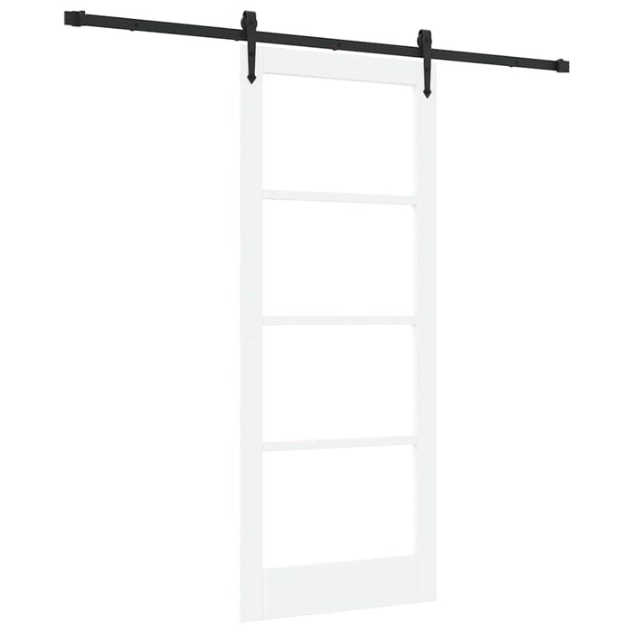 Ușă glisantă ORKDAL Alb 83 x 202 cm Lemn masiv de pin și sticlă - WALTI WALTI