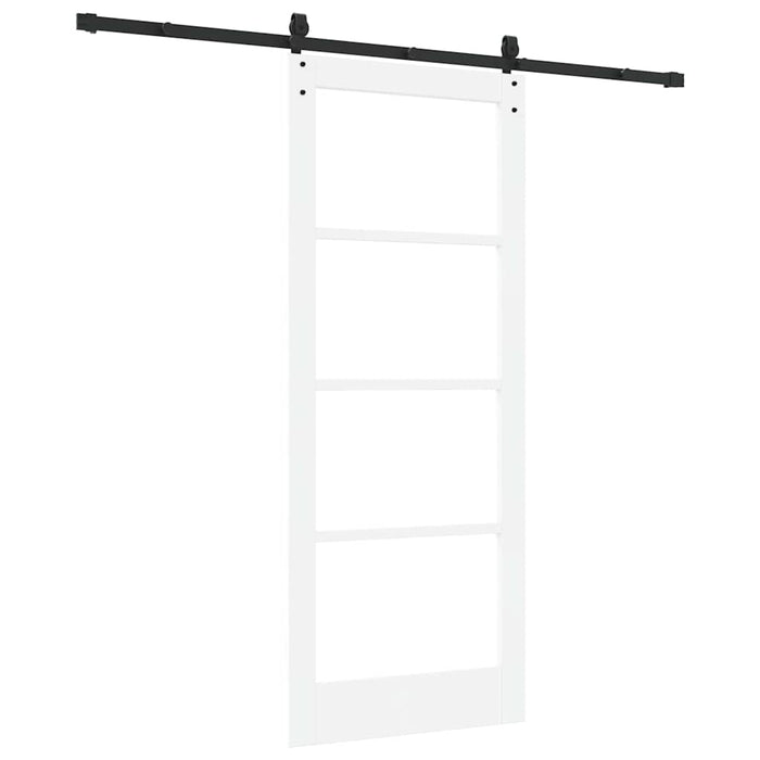 Ușă glisantă ORKDAL Alb 83 x 202 cm Lemn masiv de pin și sticlă - WALTI WALTI