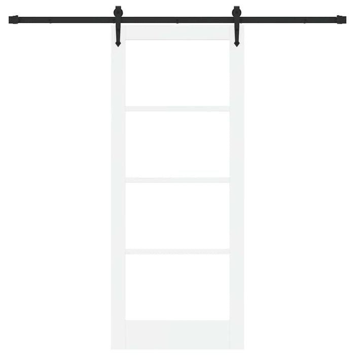 Ușă glisantă ORKDAL Alb 83 x 202 cm Lemn masiv de pin și sticlă - WALTI WALTI