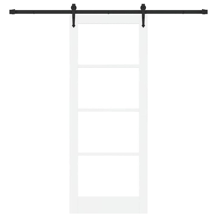 Ușă glisantă ORKDAL Alb 83 x 211 cm Lemn masiv de pin și sticlă - WALTI WALTI