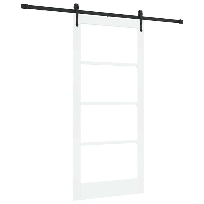 Ușă glisantă ORKDAL Alb 93 x 202 cm Lemn masiv de pin și sticlă - WALTI WALTI