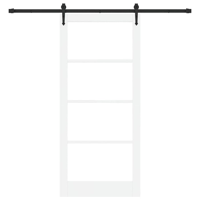 Ușă glisantă ORKDAL Alb 93 x 211 cm Lemn masiv de pin și sticlă - WALTI WALTI