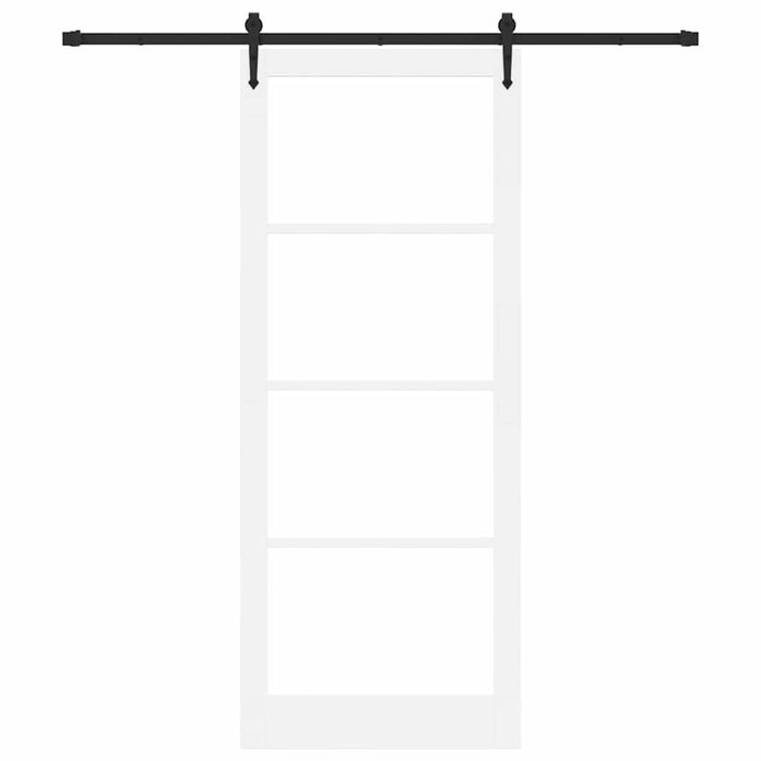 Ușă glisantă ORKDAL Alb 93 x 232 cm Lemn masiv de pin și sticlă - WALTI WALTI