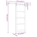 Ușă glisantă ORKDAL Alb 93 x 232 cm Lemn masiv de pin și sticlă - WALTI WALTI
