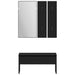 Set mobilier hol Pe perete cu oglindă 5 pcs Lemn compozit - WALTI WALTI