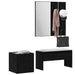 Set mobilier hol Pe perete cu oglindă 5 pcs Lemn compozit - WALTI WALTI