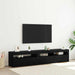 Cabinet TV 2 pcs Stejar Negru 195 x 35 x 40 cm Lemn compozit - WALTI WALTI
